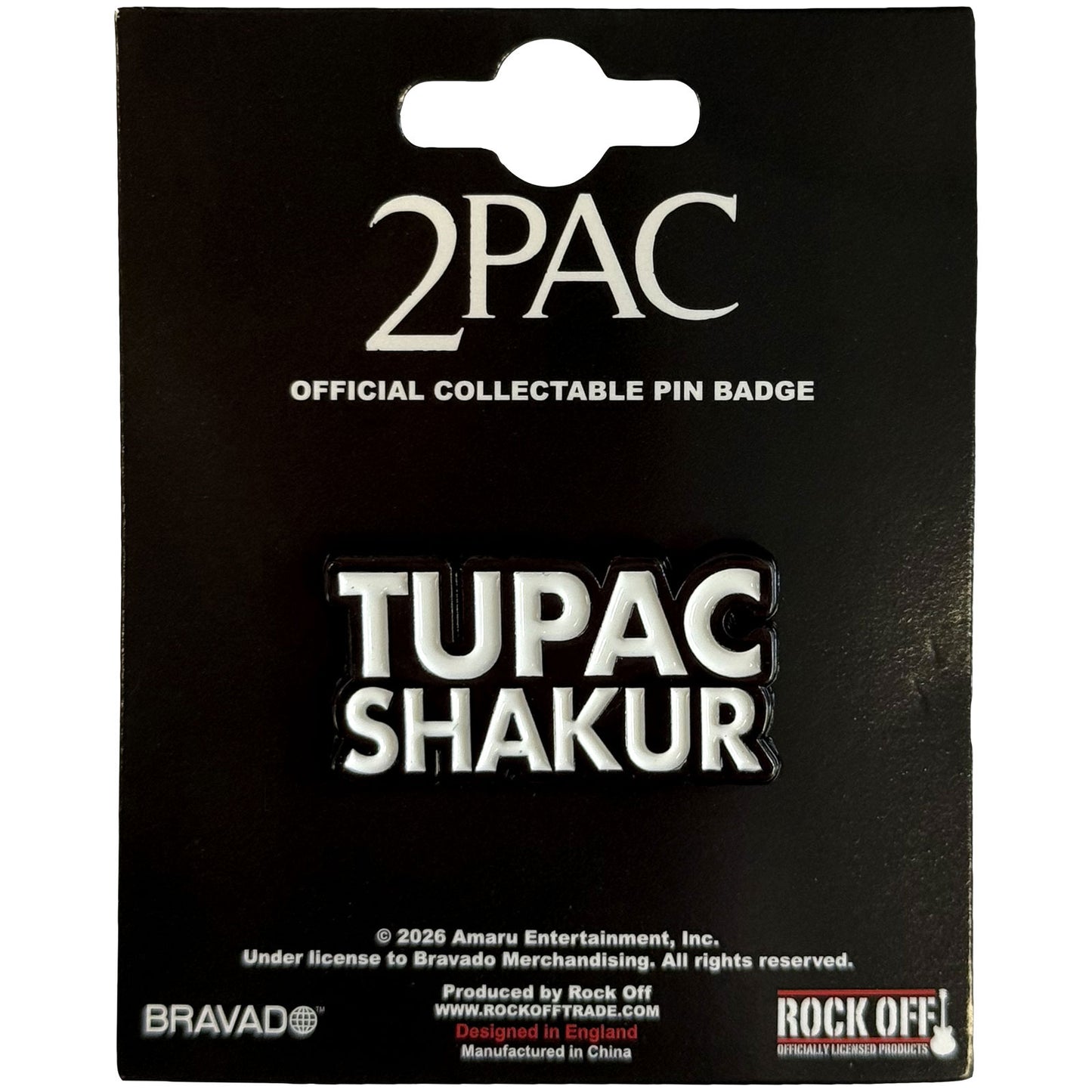 Tupac Badge: Text Logo