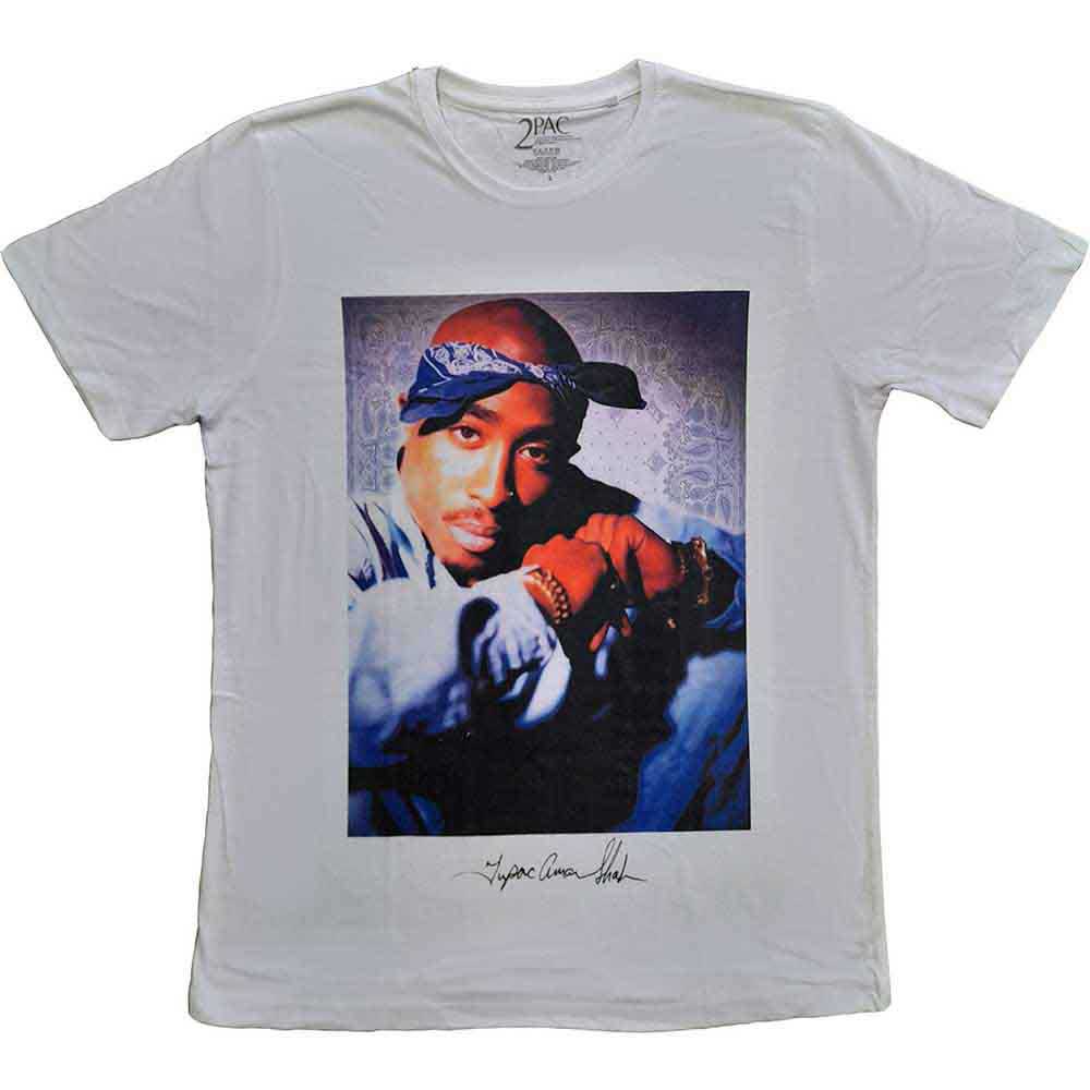 Tupac T-Shirt: Blue Bandana