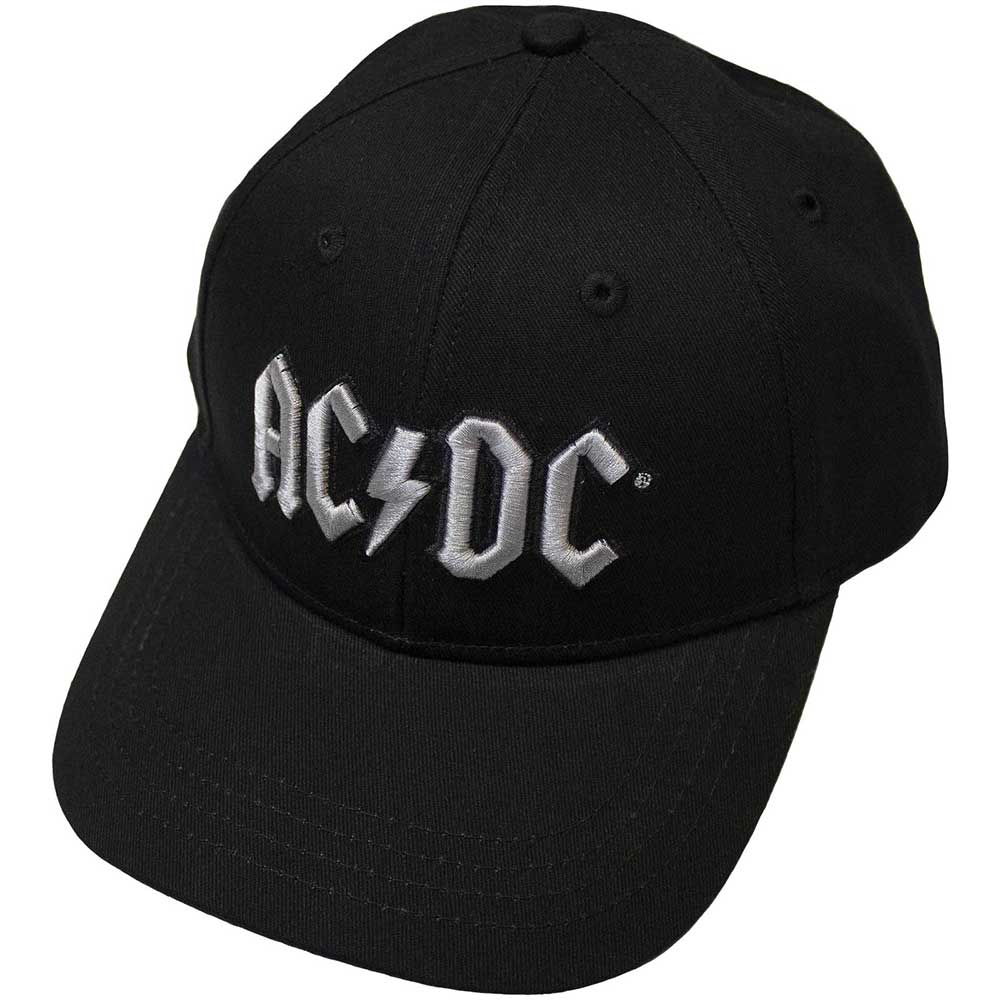 AC/DC Baseball Cap: Silver Logo