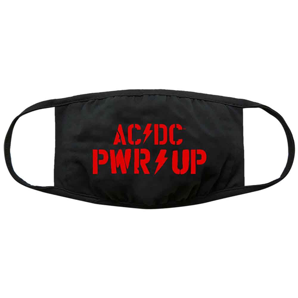 AC/DC Face Mask: PWR-UP Logo