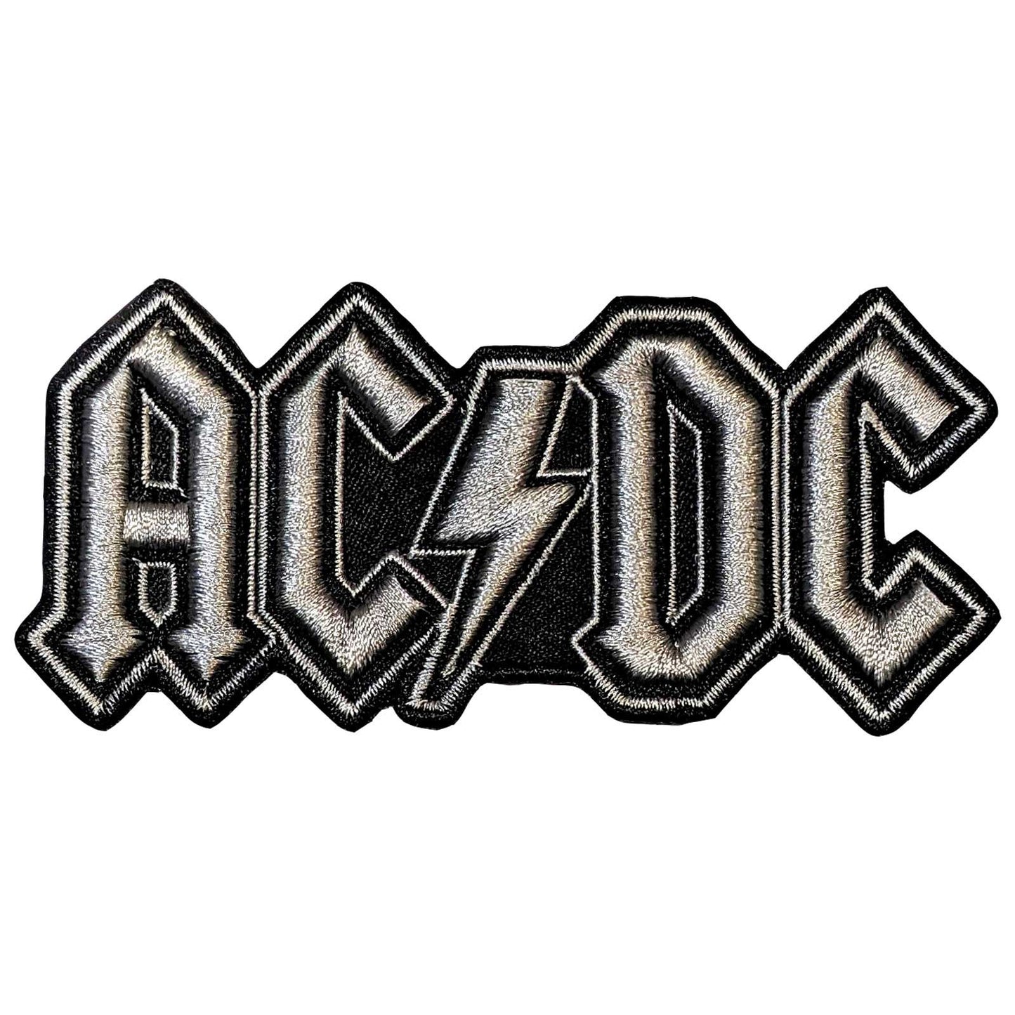 AC/DC Patch: Silver Logo