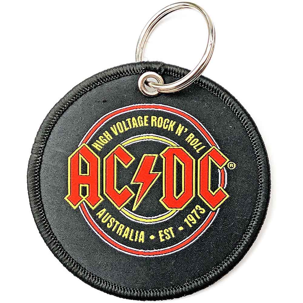 AC/DC Patch Keychain: Est. 1973