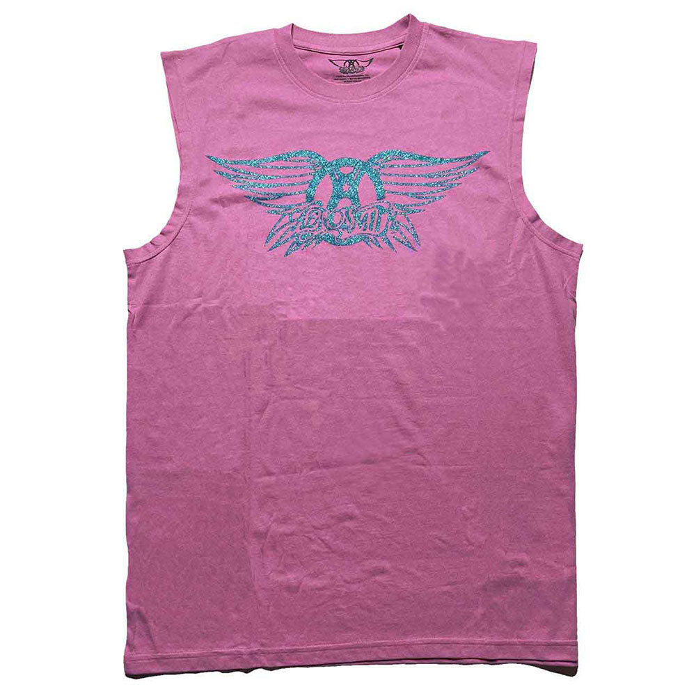 Aerosmith Tank T-Shirt: Glitter Print Logo