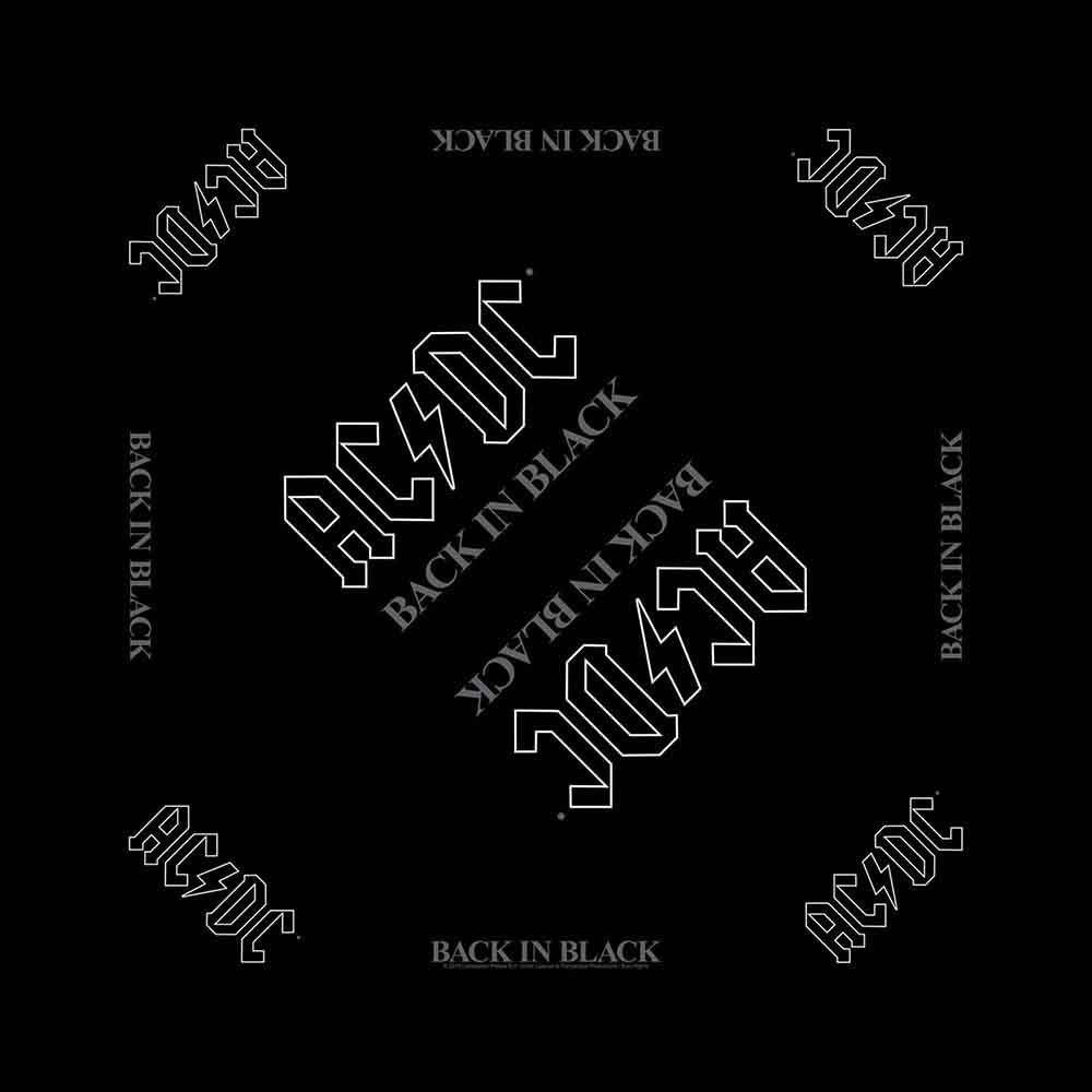 AC/DC Bandana: Back in Black