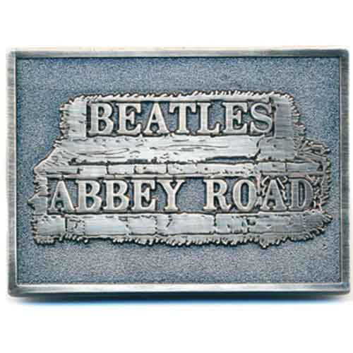 The Beatles Belt Buckle: Abbey Road Sign