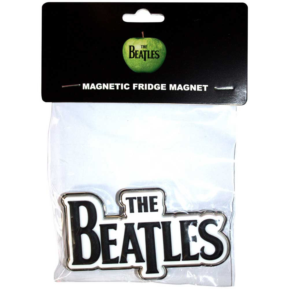 The Beatles Premium Fridge Magnet: Black Drop T Logo