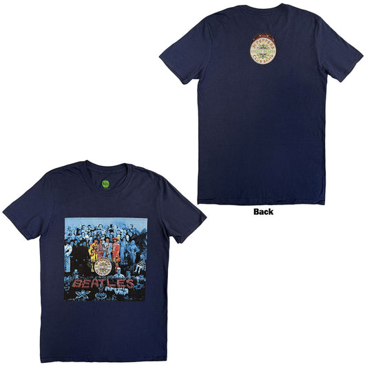 The Beatles T-Shirt: Sgt Pepper Blue