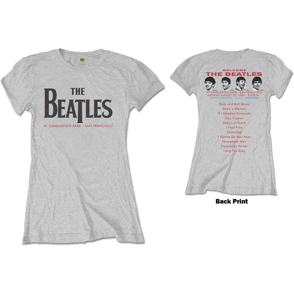 The Beatles Ladies T-Shirt: Candlestick Park