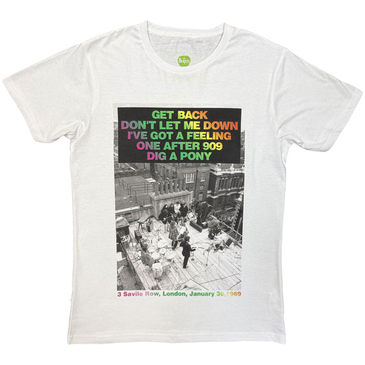 The Beatles T-Shirt: Rooftop Songs Gradient