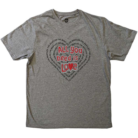 The Beatles T-Shirt: All You Need Is Love Heart