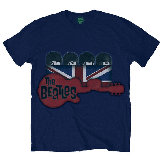 The Beatles T-Shirt: Guitar & Flag