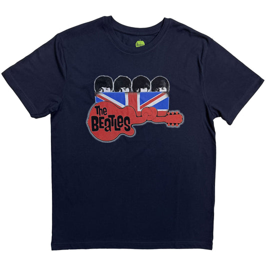 The Beatles T-Shirt: Guitar & Flag