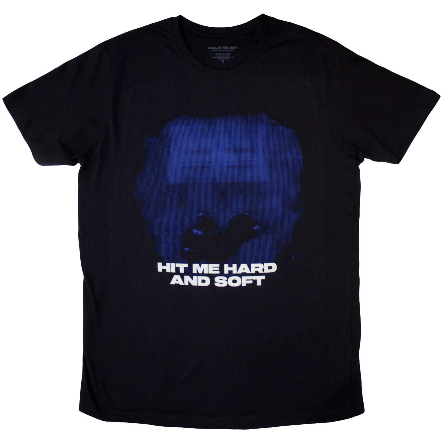 Billie Eilish T-Shirt: Hit Me Hard And Soft Blue Lines