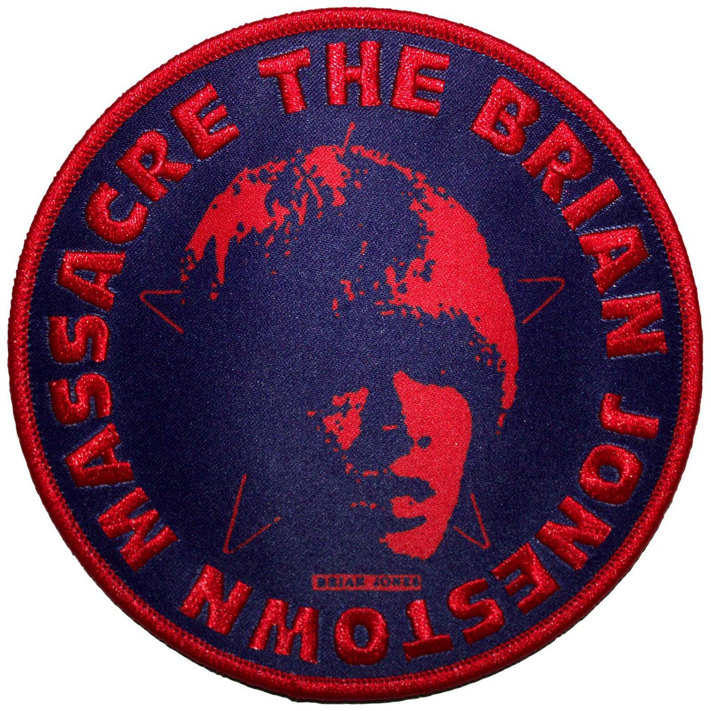 The Brian Jonestown Massacre Patch: Circle Face Navy Blue