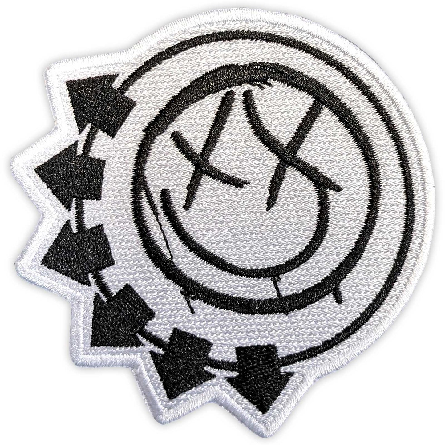 Blink-182 Patch: Black Six-Arrow Smile