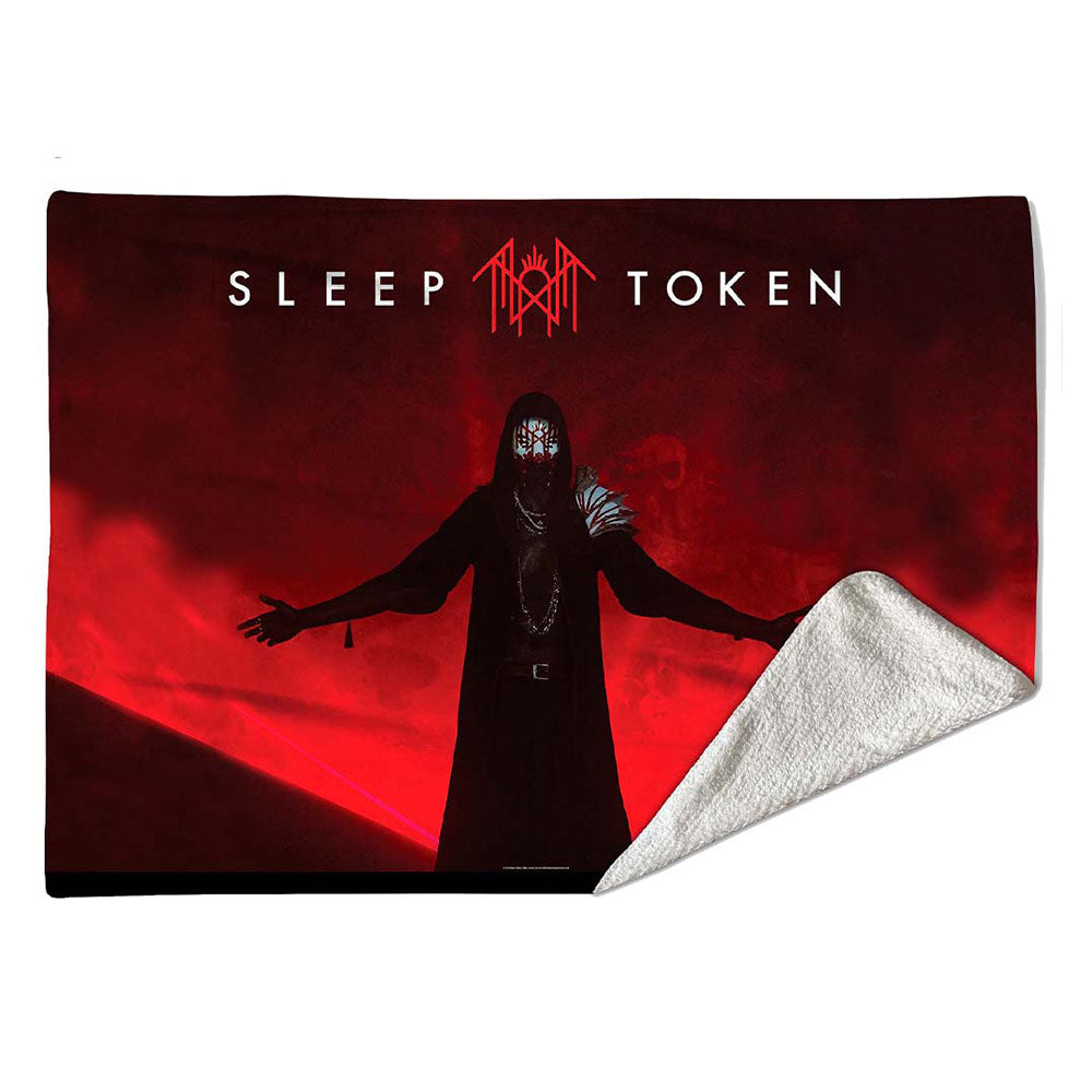 Sleep Token Sherpa Fleece Blanket: Red Light