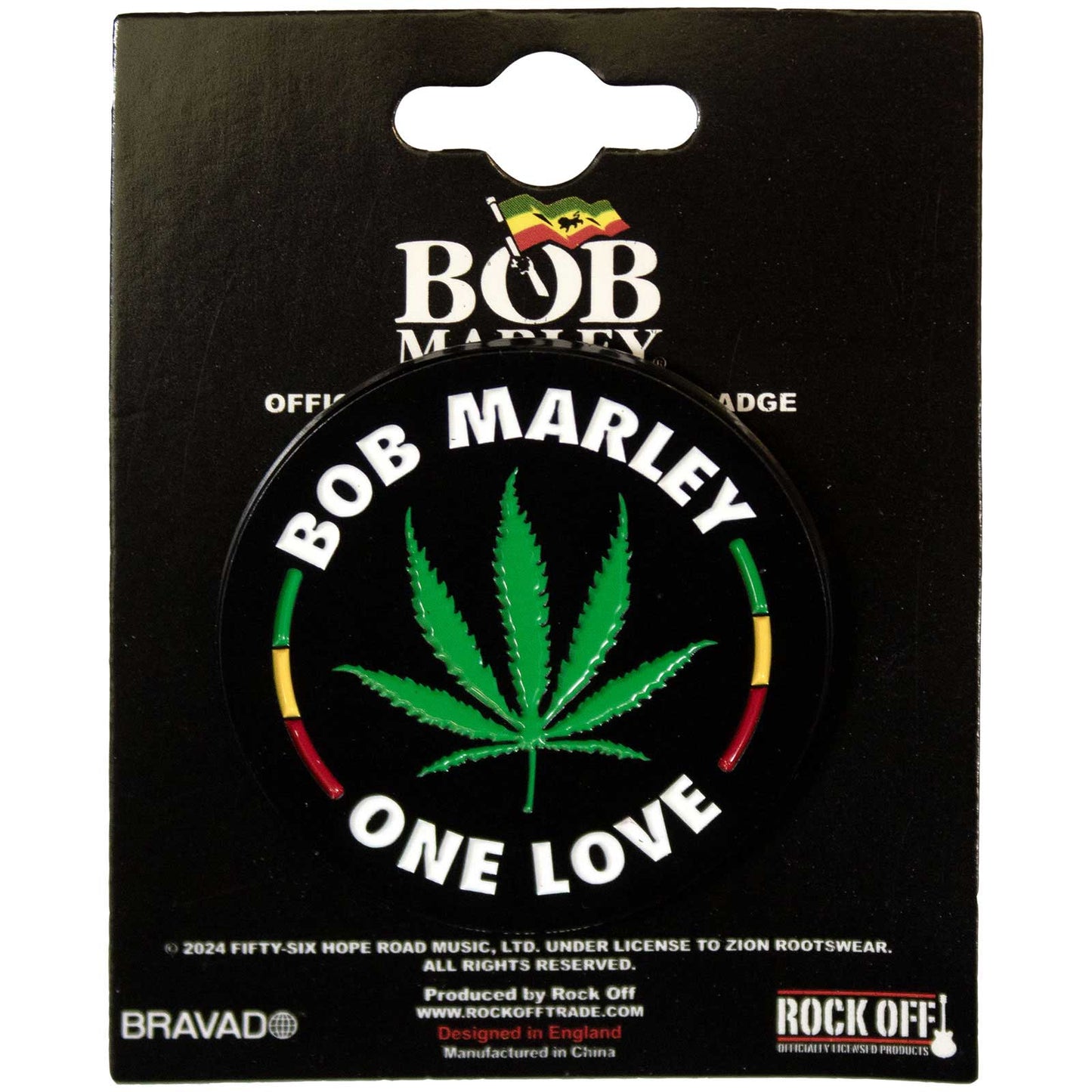 Bob Marley Badge: Leaf