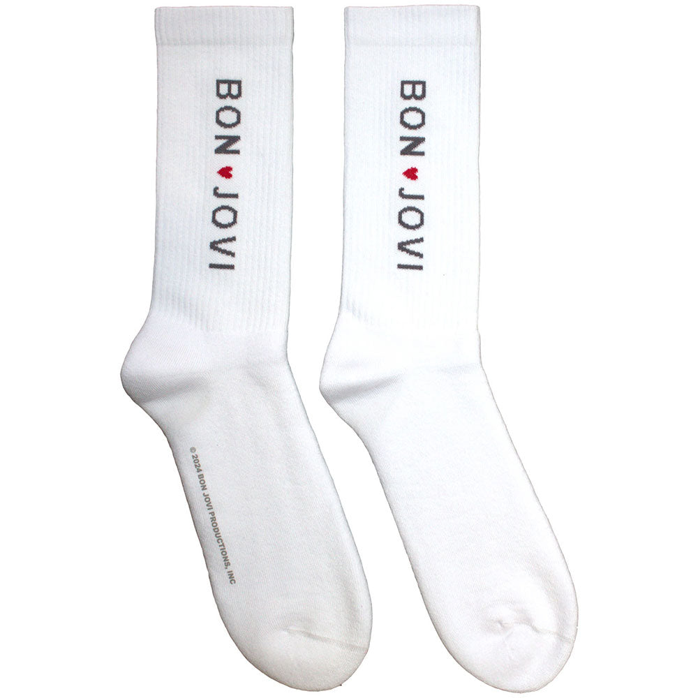 Bon Jovi Terry Socks: Heart