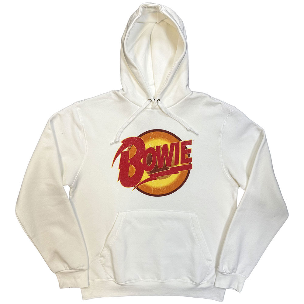 David Bowie Pullover Hoodie: Vintage Diamond Dogs Logo