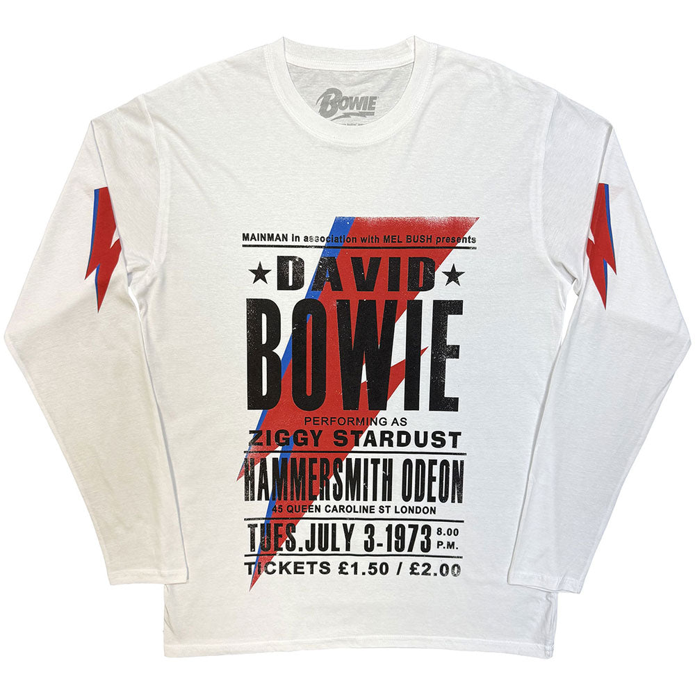 David Bowie Long Sleeve T-Shirt: Hammersmith Odeon