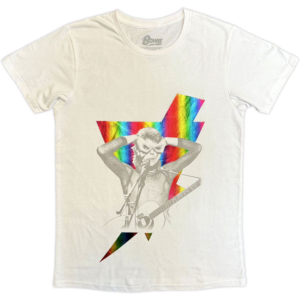 David Bowie T-Shirt: Holographic Bolt Foiled Print
