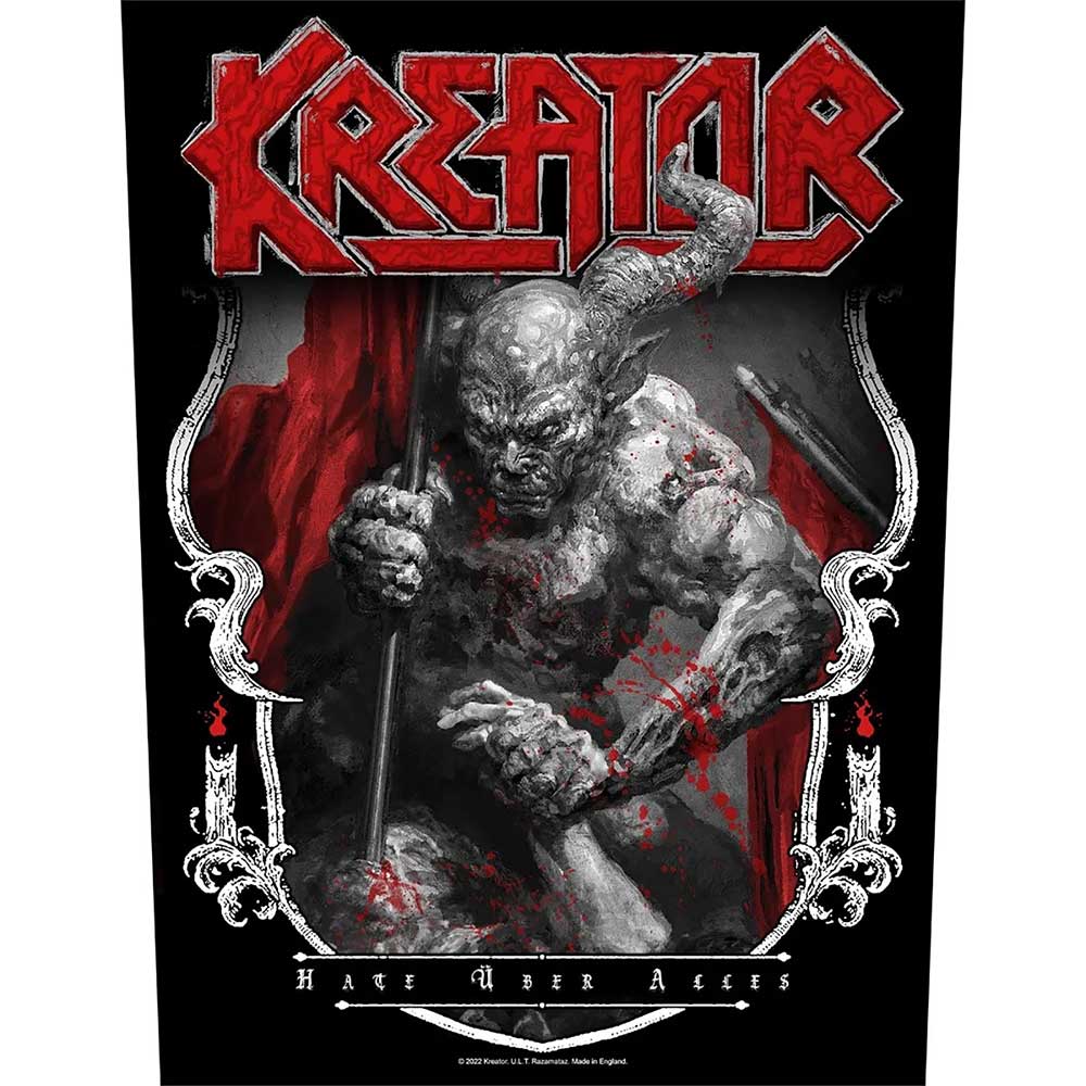 Kreator Back Patch: Hate Uber Alles