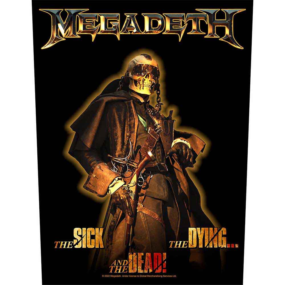 Megadeth Back Patch: The Sick The Dying And The Dead