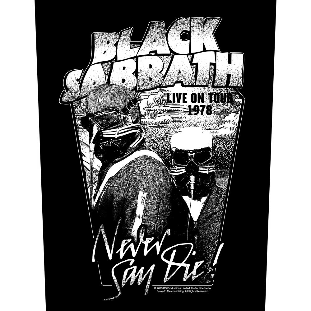 Black Sabbath Back Patch: Never Say Die