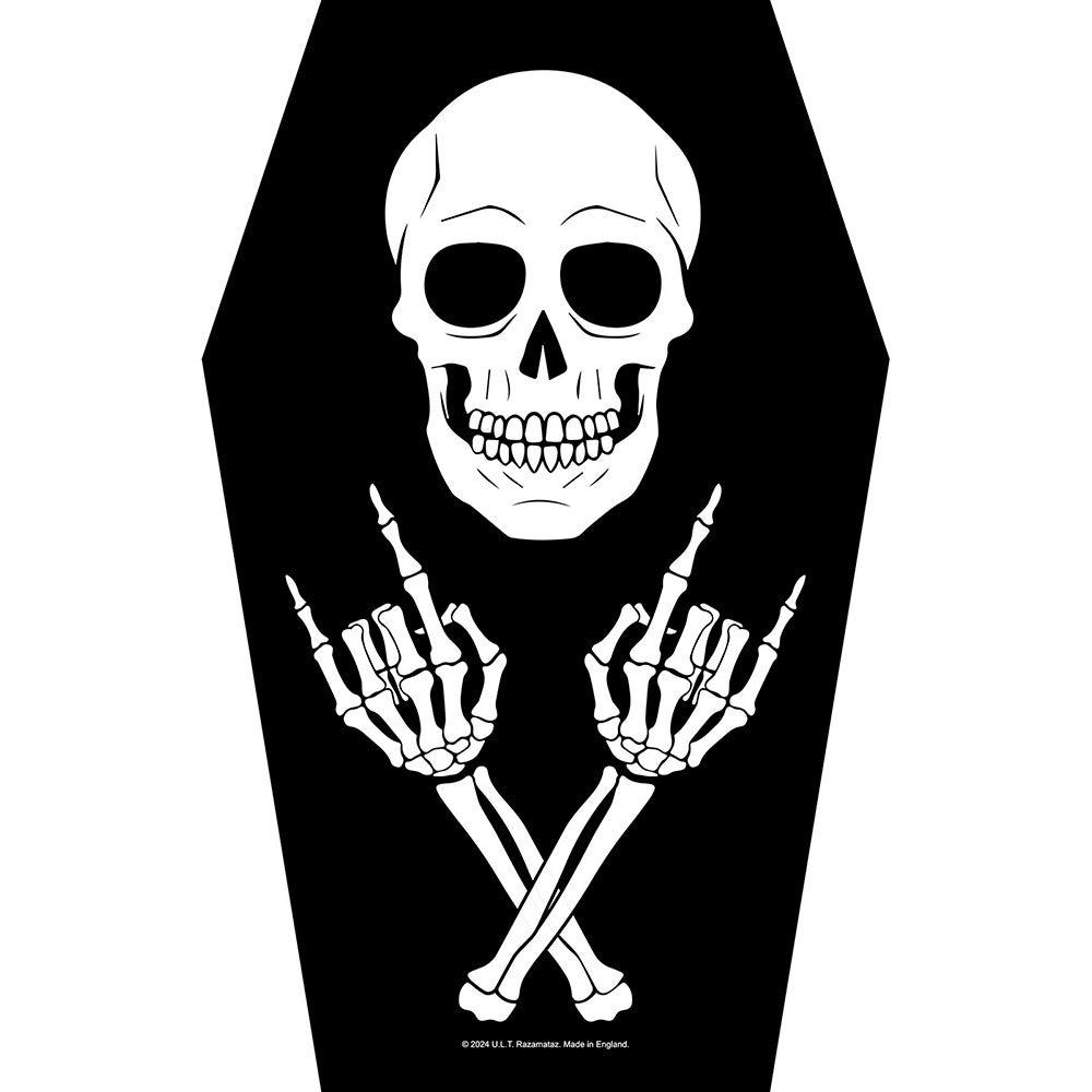 Generic Back Patch: Coffin Skeleton