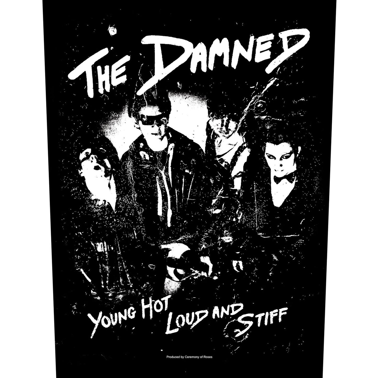 The Damned Back Patch: Young Hot Loud And Stiff