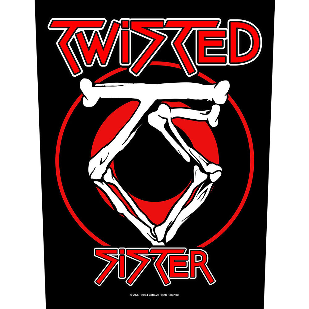 Twisted Sister Back Patch: Circular Logo