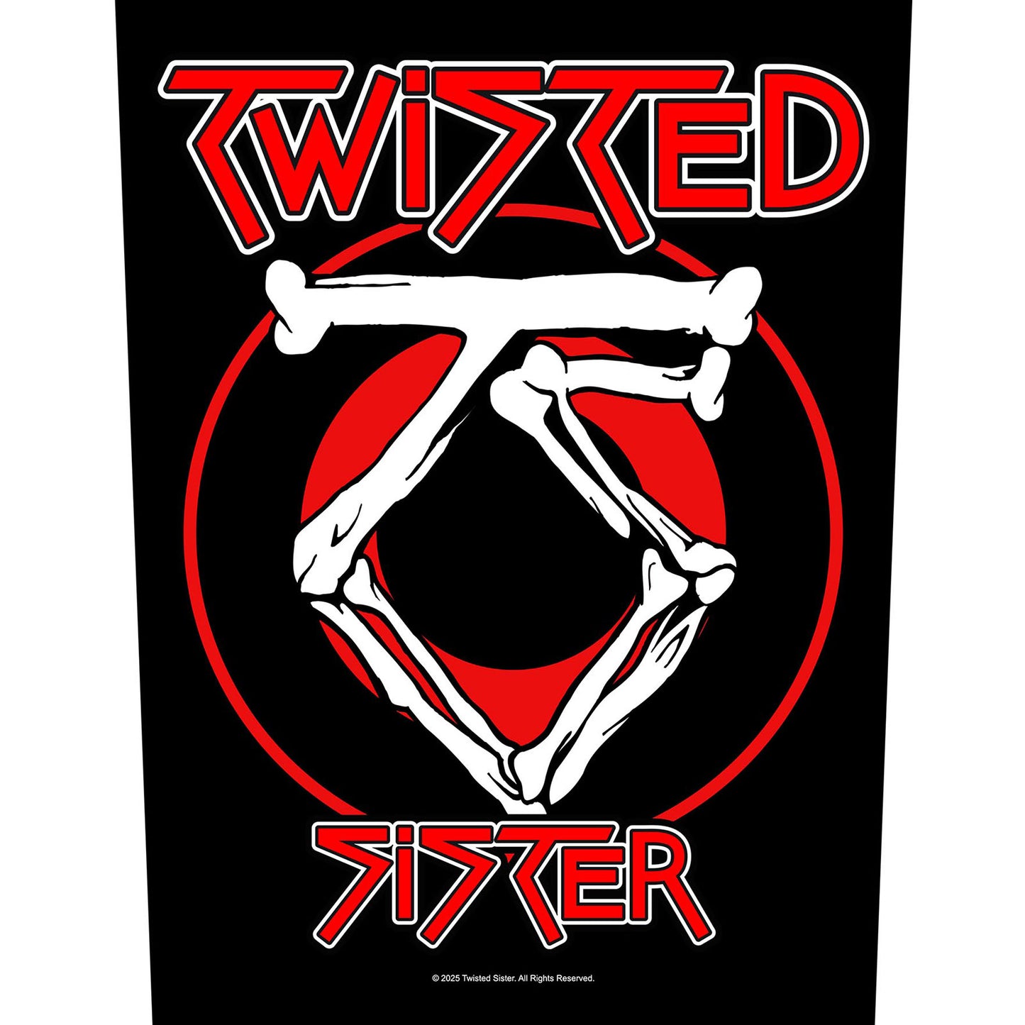 Twisted Sister Back Patch: Circular Logo