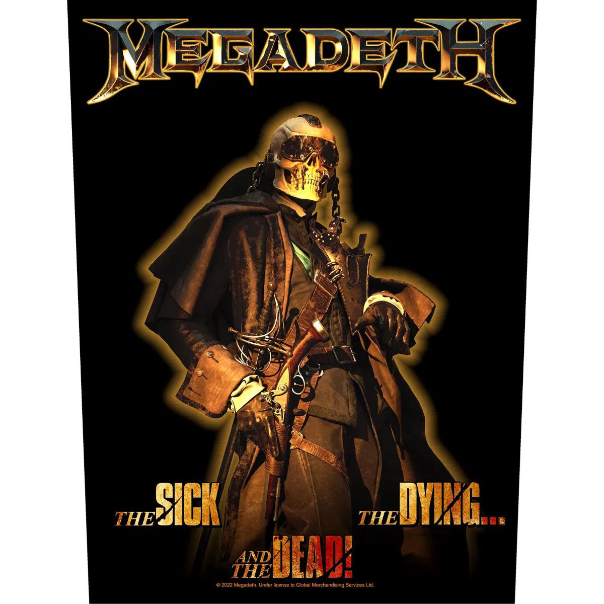 Megadeth Back Patch: The Sick The Dying And The Dead