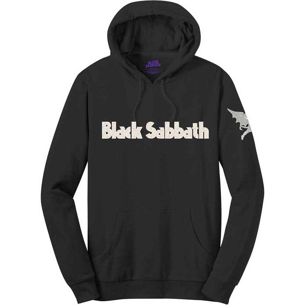 Black Sabbath Pullover Hoodie: Logo & Daemon Applique