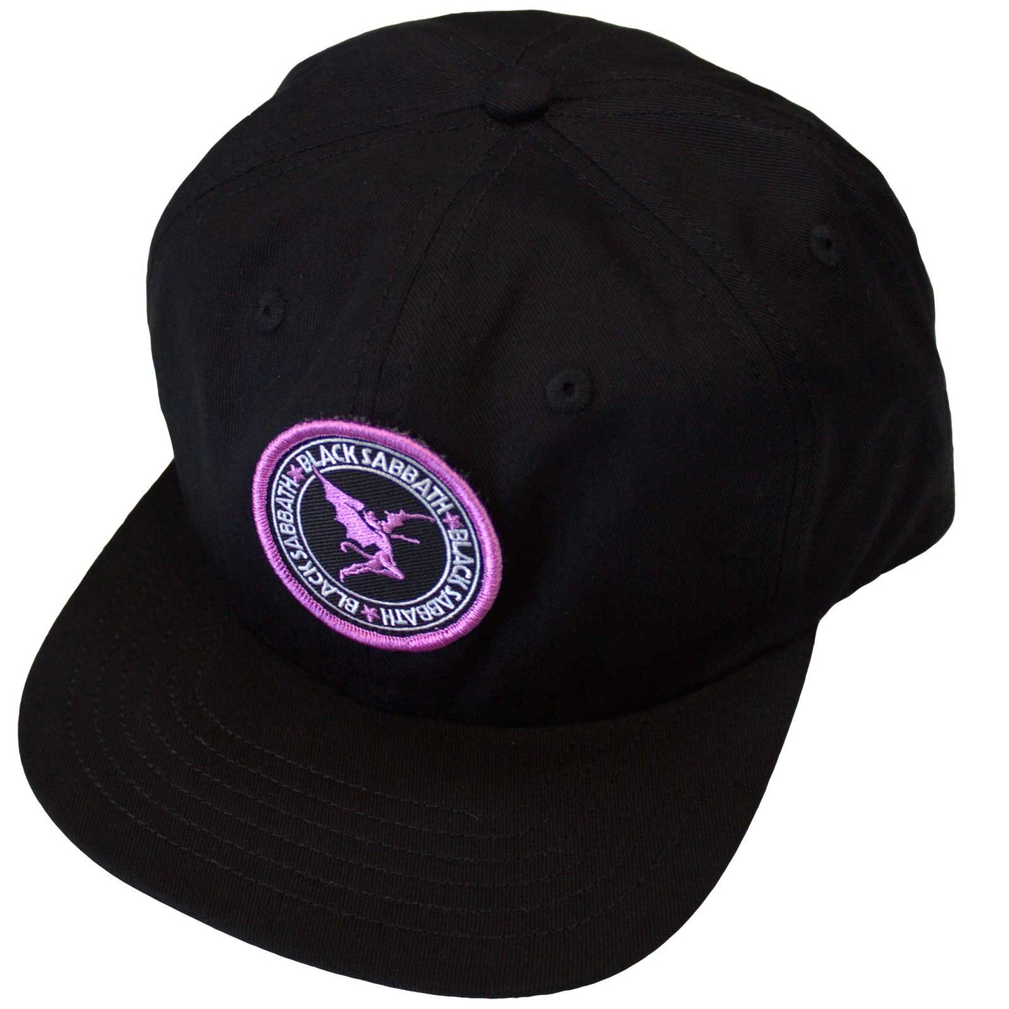 Black Sabbath Baseball Cap: Purple Daemon Emblem