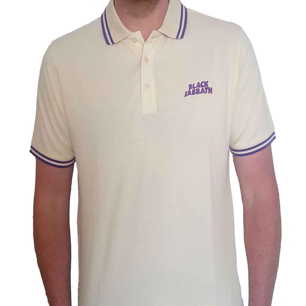 Black Sabbath Polo Shirt: Wavy Logo