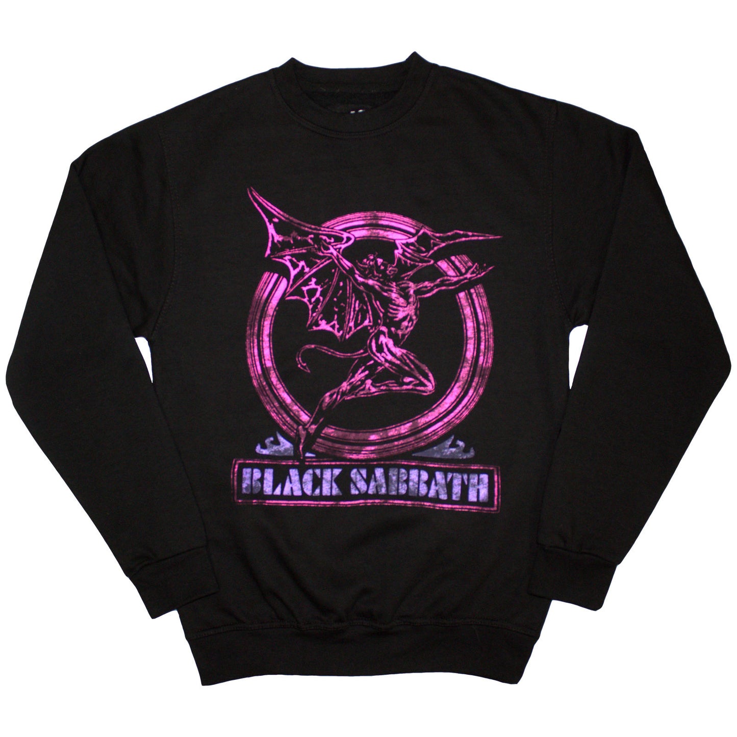 Black Sabbath Sweatshirt: Neon Pink Henry
