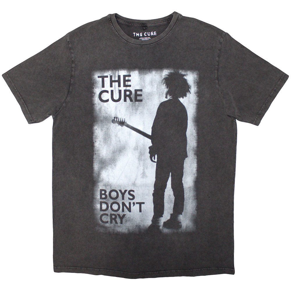 The Cure Stone Wash T-Shirt: Boys Don't Cry Black & White