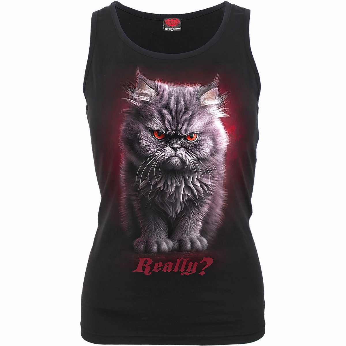Spiral Ladies Razor Back Vest T-Shirt: Anger Management
