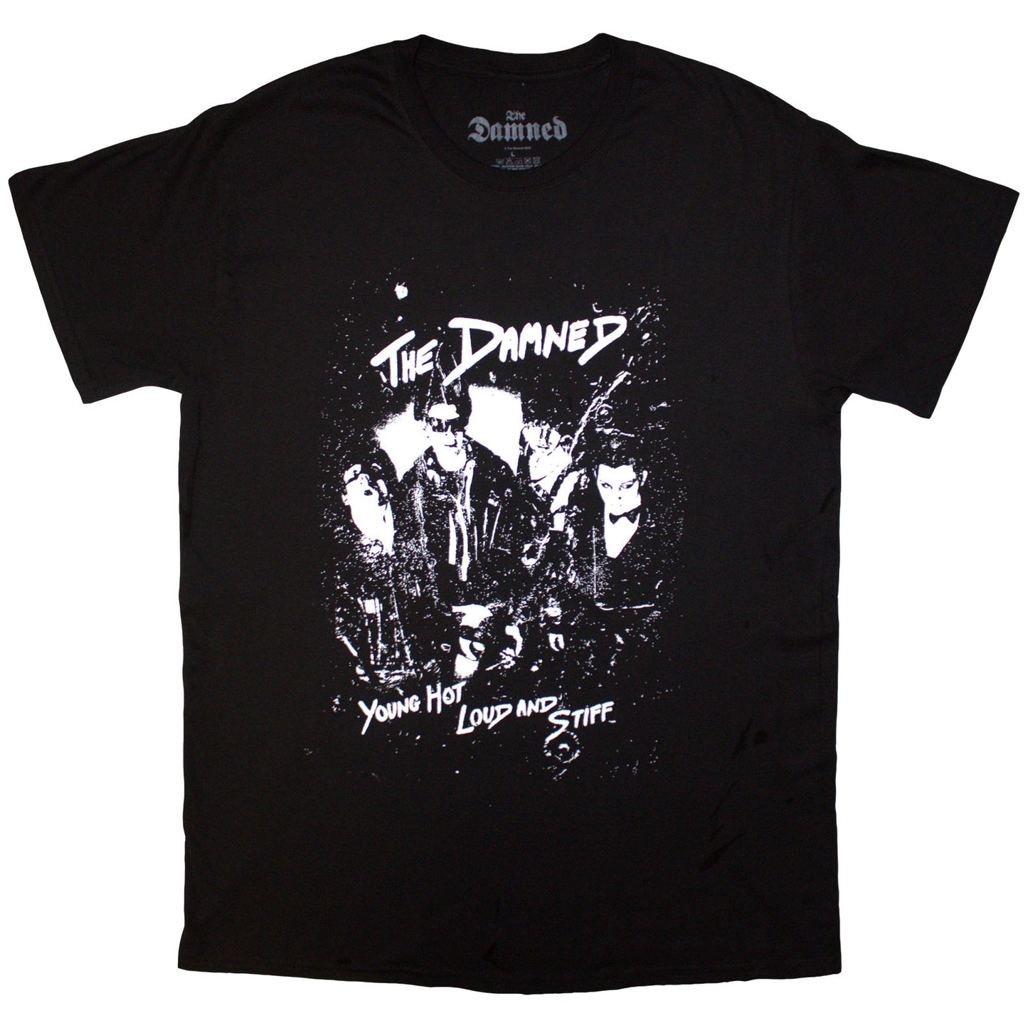 The Damned T-Shirt: Young Hot Loud & Stiff
