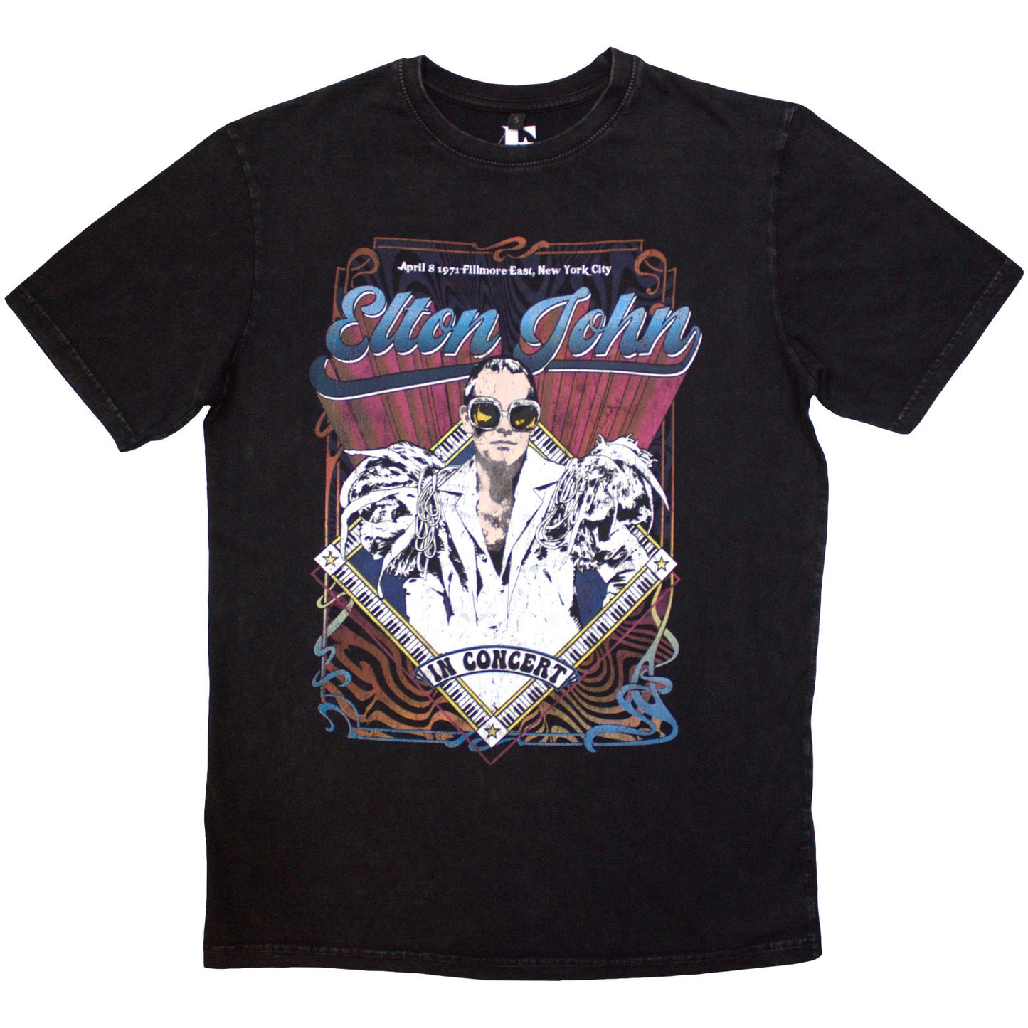 Elton John Stone Wash T-Shirt: Psych Vintage
