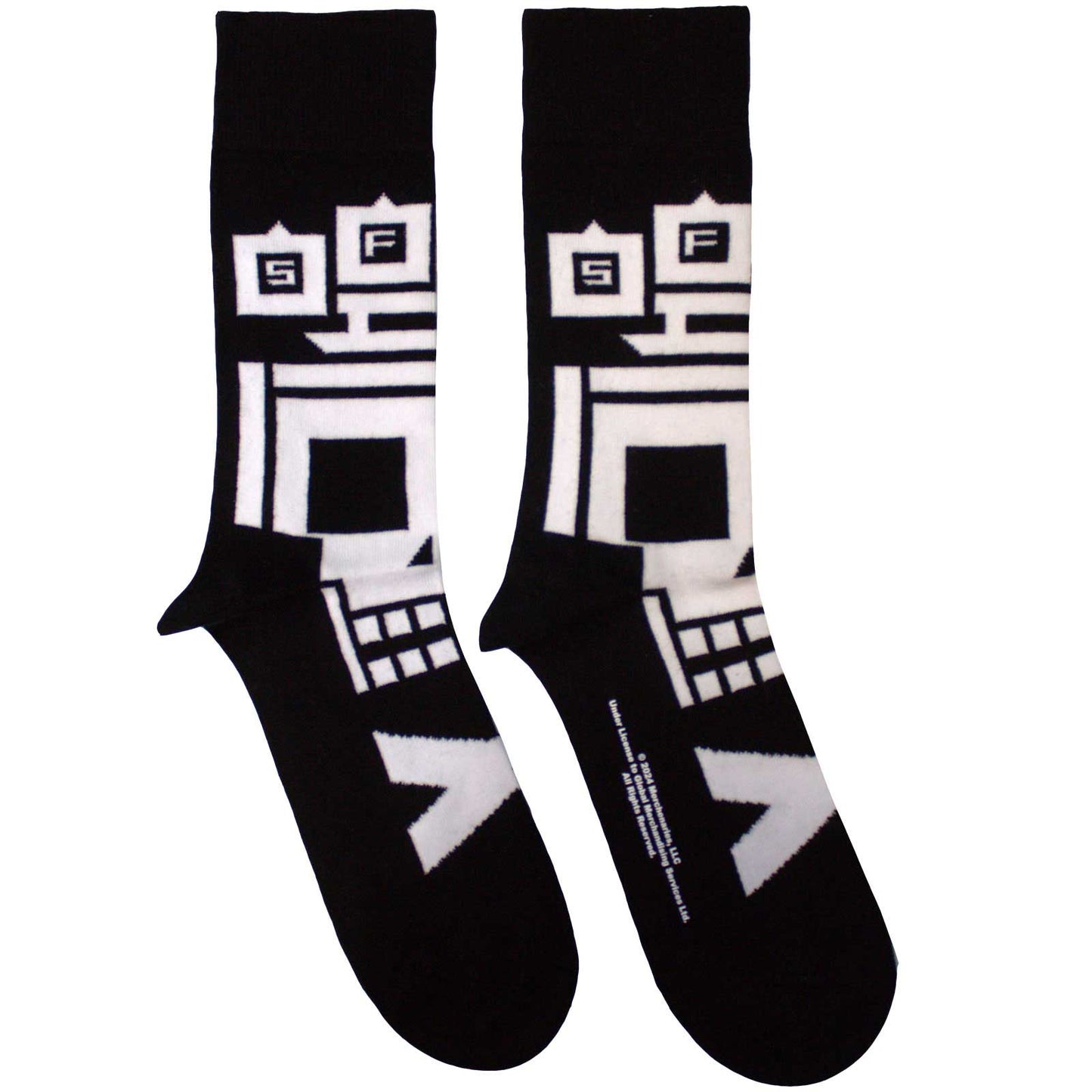Five Finger Death Punch Socks: Pixeled Skull