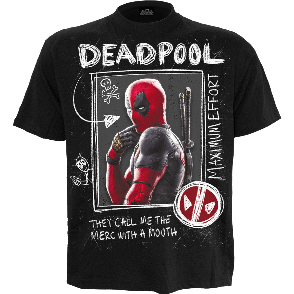 Marvel Comics T-Shirt: Deadpool Wolverine Sketches
