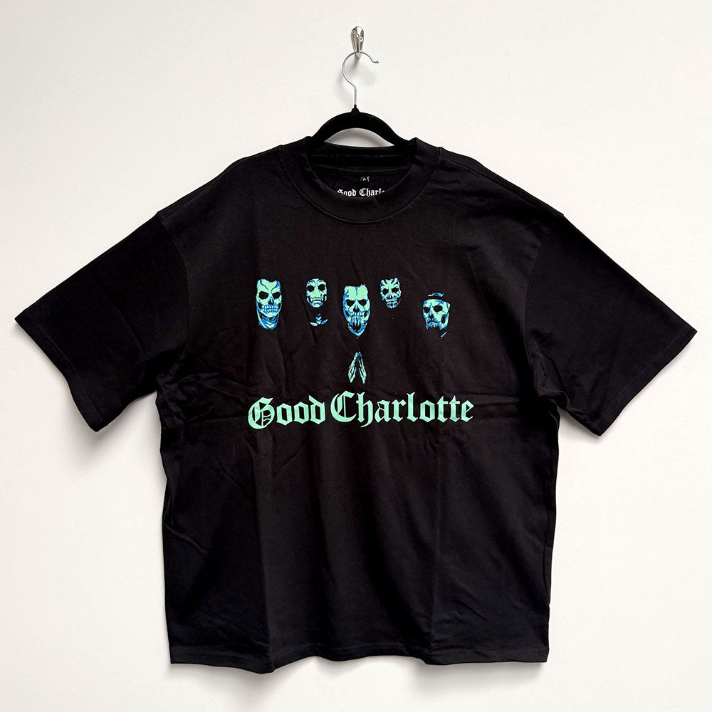 Good Charlotte Oversized Boxy T-Shirt: Generation Rx Skulls