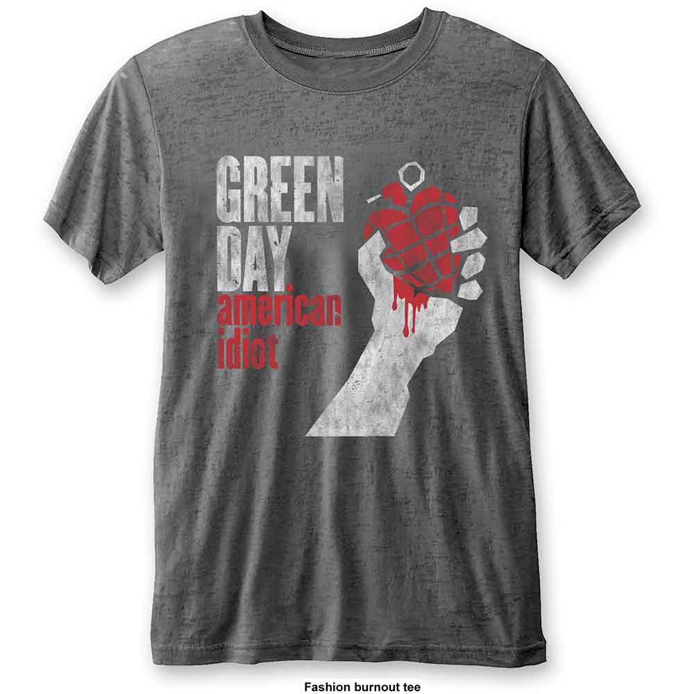 Green Day Burnout T-Shirt: American Idiot Vintage