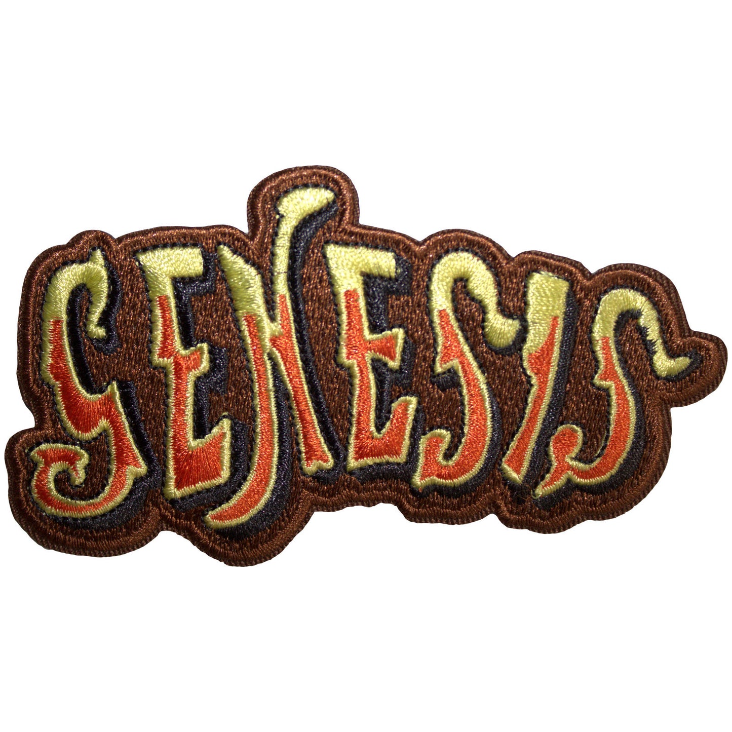 Genesis Patch: Classic Logo Cut-Out Orange