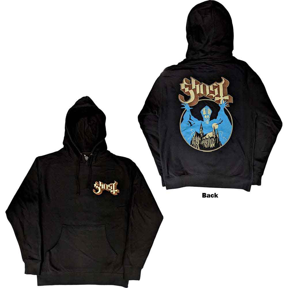 Ghost Pullover Hoodie: Pocket Logo & Opus