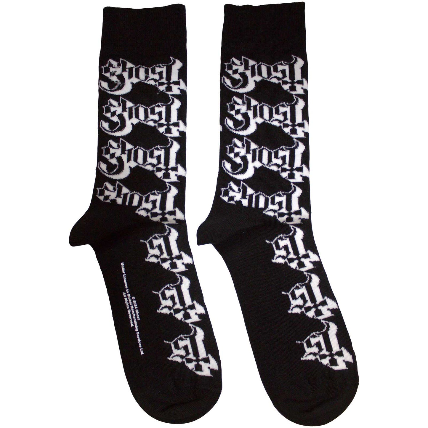 Ghost Socks: Logo Pattern