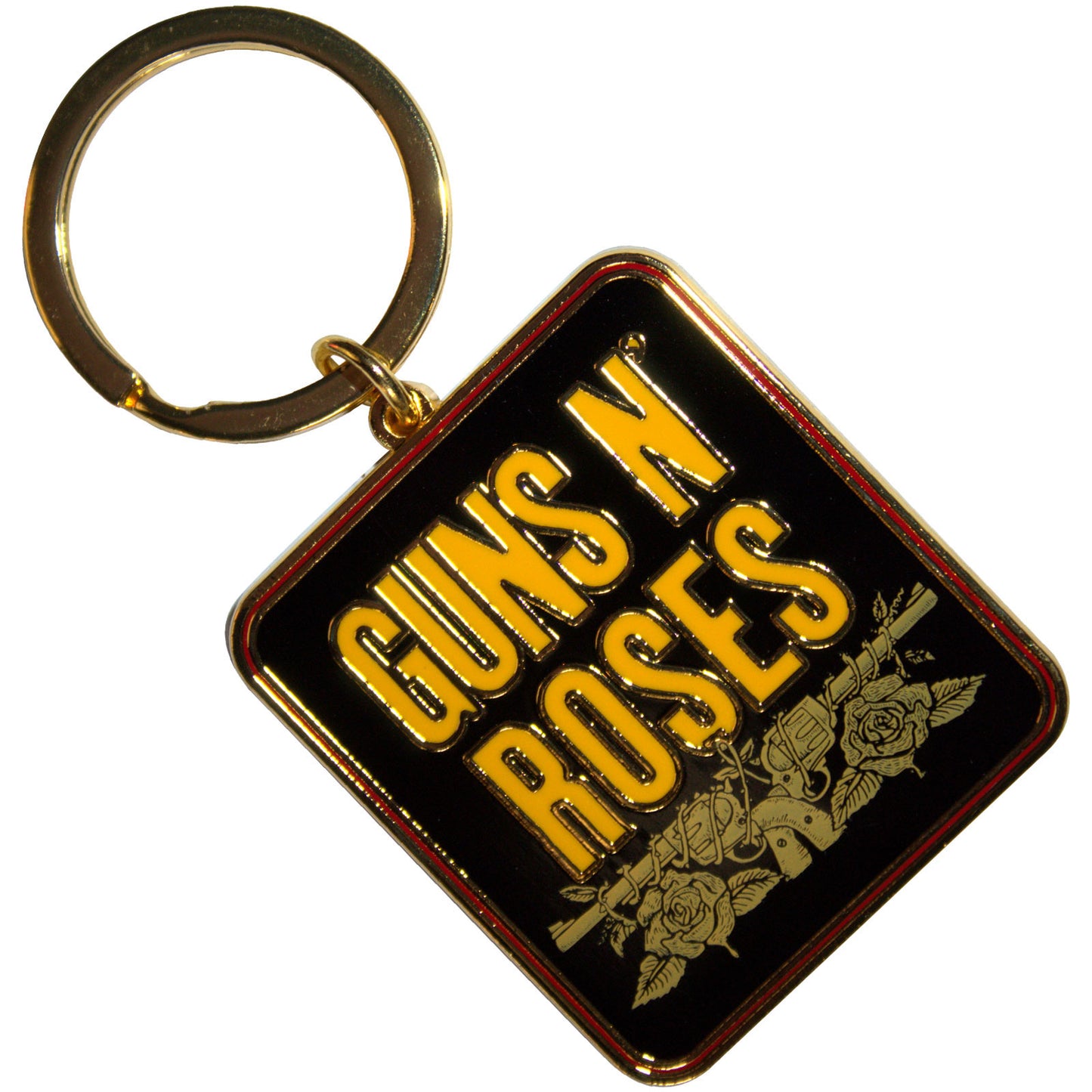 Guns N' Roses Keychain: Stacked Black