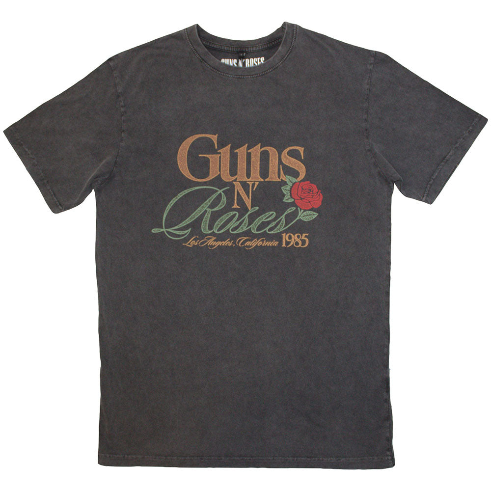 Guns N' Roses Stone Wash T-Shirt: California 1985